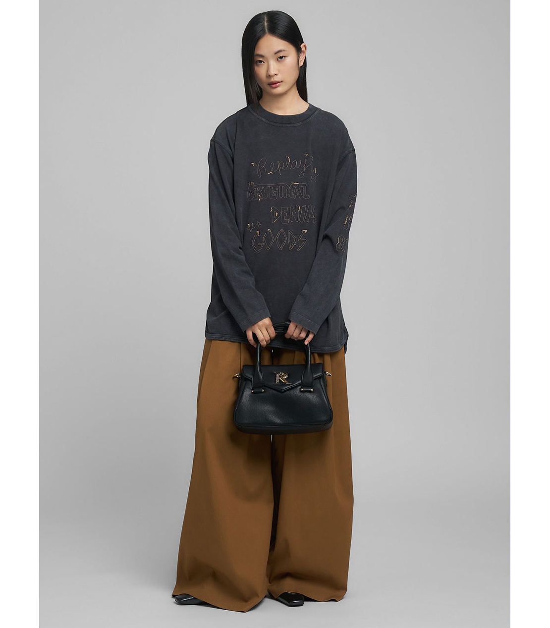 Rメタルミニハンドバッグ 詳細画像 ブラック 4